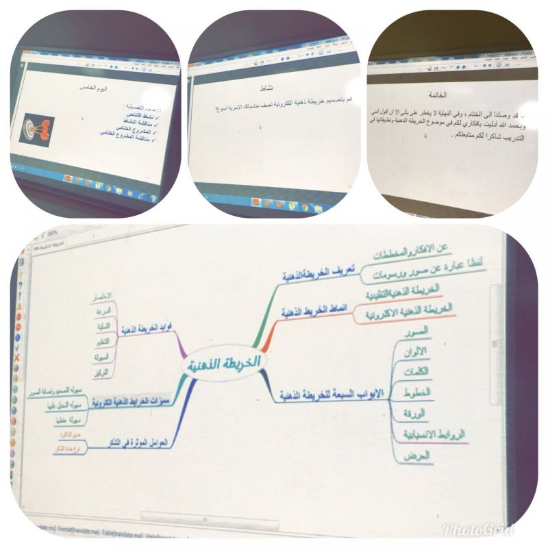 "تقنية " بنات بيشة تختتم دورة " الخريطة الذهنية وتطبيقاتها في التدريب"