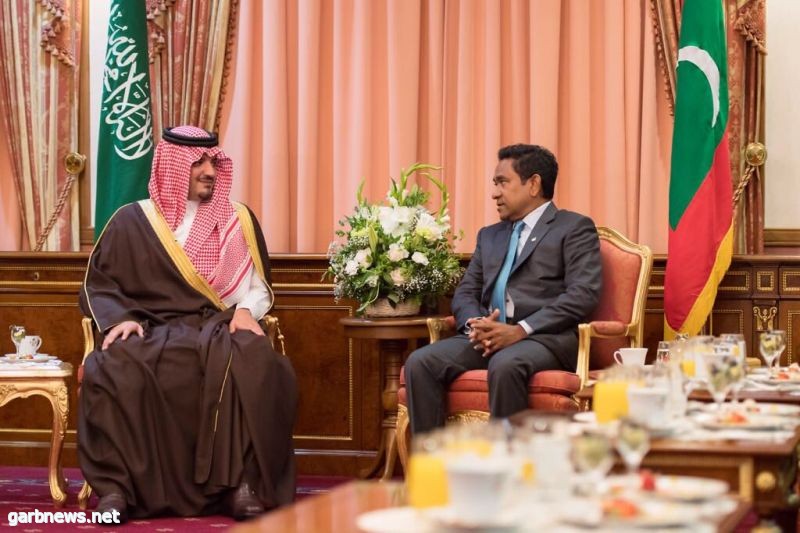 وزير الداخلية يبحث تعزيز العلاقات الثنائية مع رئيس المالديف