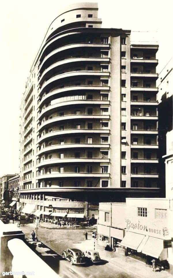 صورة لعمارة الايموبيليا الشهيرة بشارع قصر النيل فى وسط البلد سنة 1939