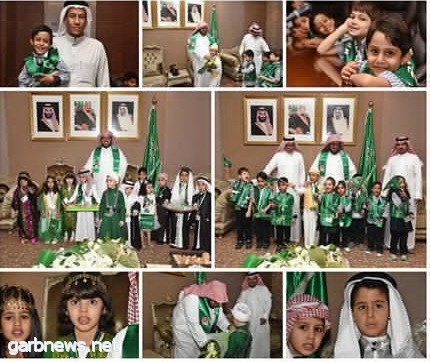 العبدالكريم يستقبل كوكبة من طلاب وطالبات " رياض الأطفال "     بمناسبة الذكرى الـ "  88  " لتوحيد المملكة