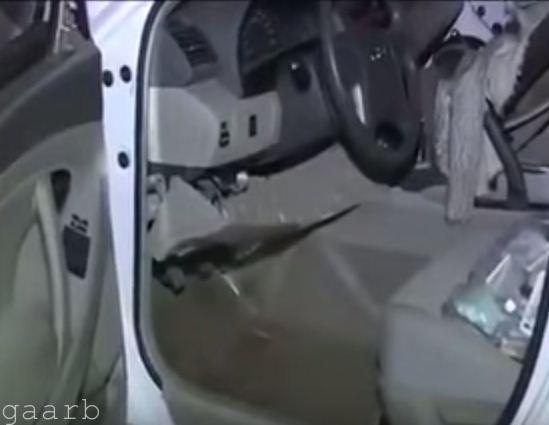 فيديو: ما تم ضبطه في سيارة إنتحاري نجران
