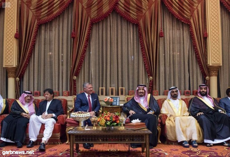 خادم الحرمين الشريفين يستقبل ملك الأردن ونائب رئيس دولة الإمارات العربية المتحدة ورئيس وزراء باكستان ونائب رئيس وزراء إثيوبيا