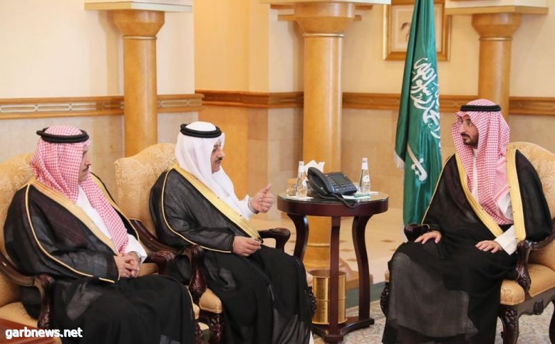 نائب أمير مكة يستقبل أمير الفوج الأول بوزارة الحرس الوطني في القطاع الغربي