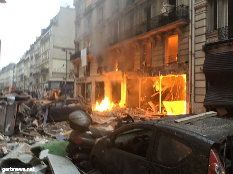 انفجار قوي يهز وسط باريس