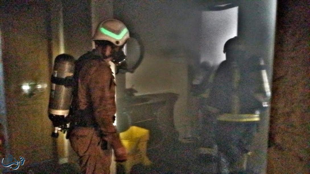 الدفاع المدني يباشر بلاغ حادثة حريق بمنزل بمحافظه ضمد