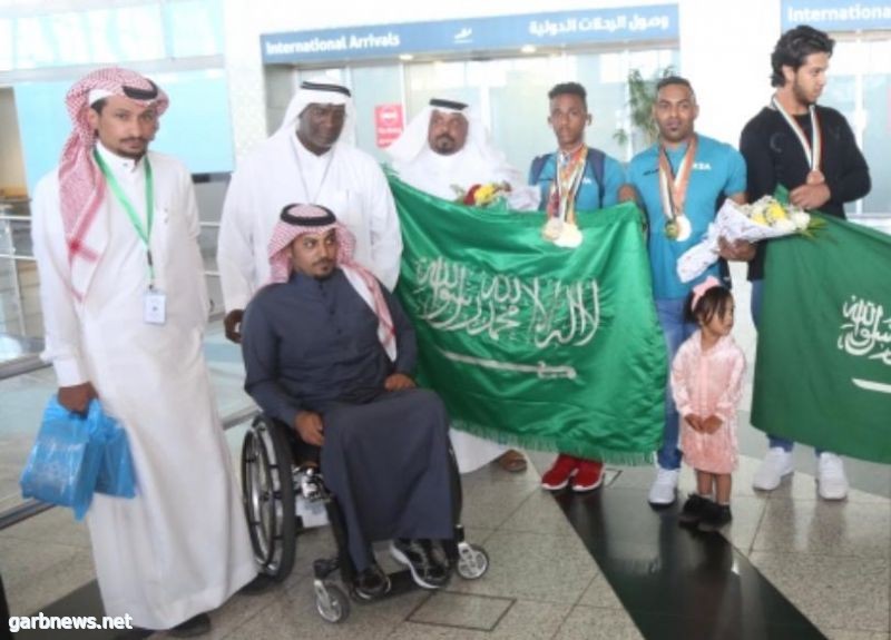 آهالي المدينة تستقبل أبطال المنتخب السعودي لألعاب القوى من  ‎ذوي الهمم