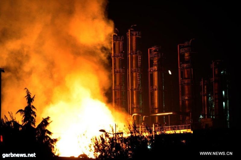 #عاجل : انفجار يهز مصنع كيمياويات في شرق الصين