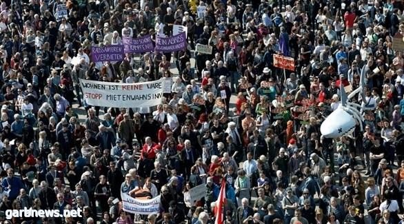 مظاهرات في برلين احتجاجاً على ارتفاع أسعار الإيجارات