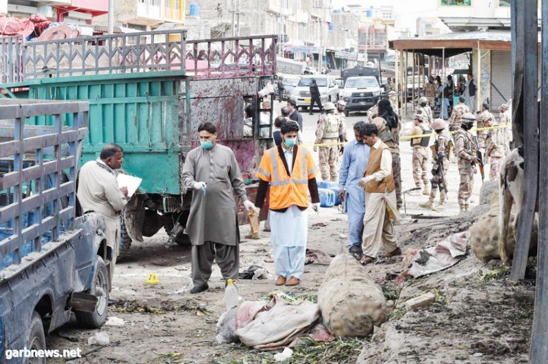 مقتل 20 شخصاً وإصابة 48 في انفجار في جنوب غرب باكستان