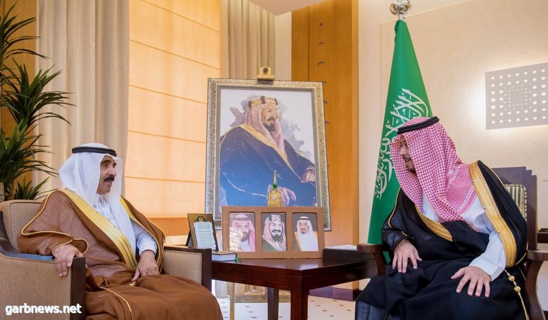 نائب أمير القصيم يستقبل محافظ الرس حسين العساف