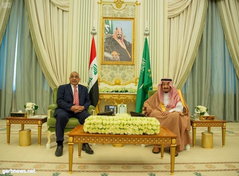 خادم الحرمين الشريفين ورئيس الوزراء العراقي يعقدان جلسة مباحثات رسمية