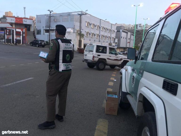 مرور الداير يفعل مبادرة رمضان أمان في الداير بالتعاون مع التنمية وفريق الباسقات التطوعي