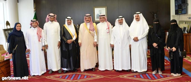 سمو محافظ الدرعية يستقبل رئيس وأعضاء مجلس إدارة جمعية إعلاميون