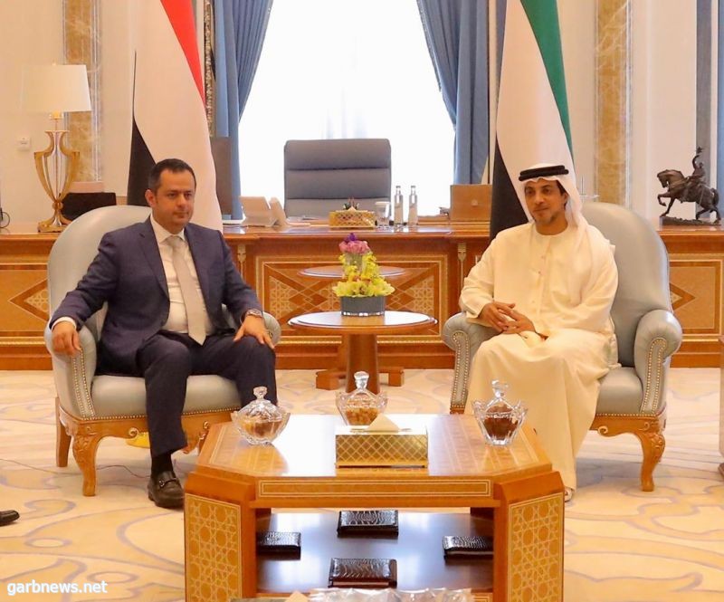رئيس الحكومة اليمنية والشيخ منصور بن زايد يؤكدان عمق العلاقات اليمنية الاماراتية