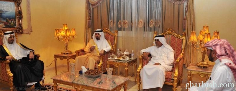  الأمير مشعل بن عبدالله يعزي أسرة الصولي