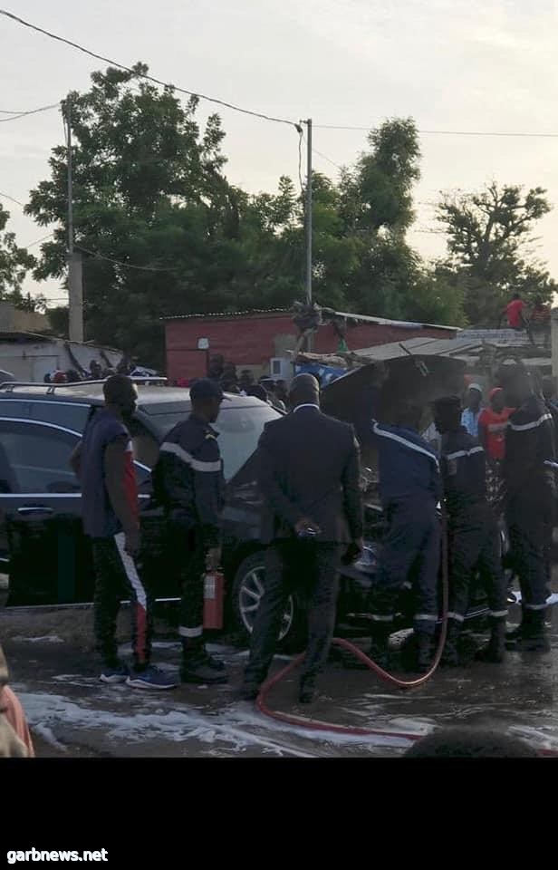 نجاة الرئيسين السنغالي والمالي باعجوبة من احتراق سيارتهما