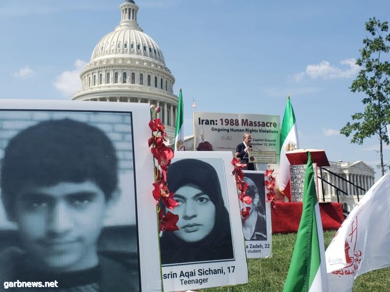 معرض لضحايا مجزرة #ايران  1988 بواشنطن