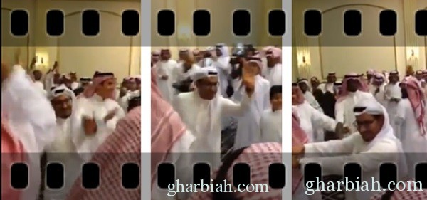 عبدالله السدحان يؤدي رقصة السامري في حفل زواج ابنه " فيديو"