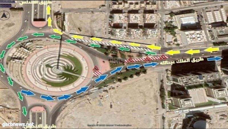 اغلاق المسار الرئيسي لطريق الملك عبدالله بجدة غدا السبت