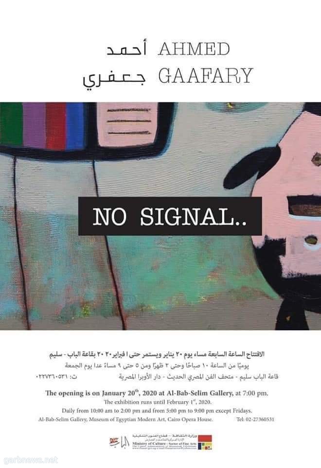 "No Signal" معرض للفنان أحمد جعفري الاثنين القادم بدار الأوبرا المصرية