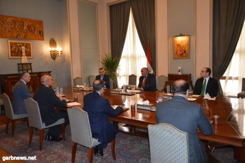 وزير الخارجية المصري يجتمع بقيادات الخارجية