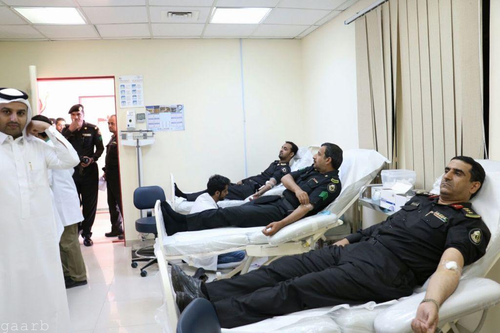 25 متبرع بالدم من منسوبي دوريات الأمن بنجران