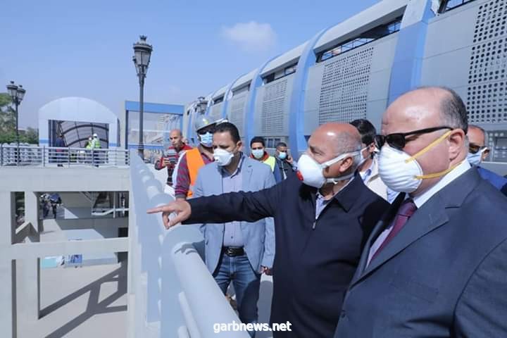 وزير النقل المصري يتجول في مواقع تنفيذ  المرحلة الرابعة للخط الثالث لمترو الأنفاق