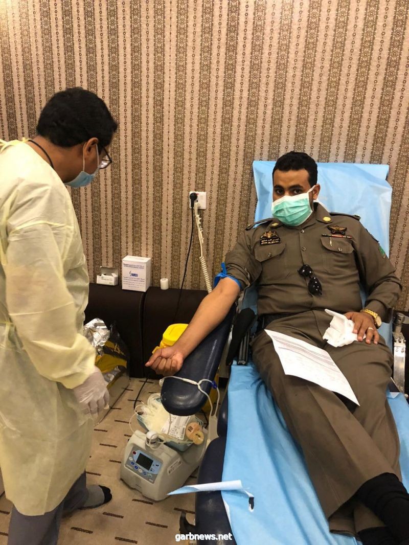 حملة التبرع بالدم بمركز شرطة محافظة             الطـــوال