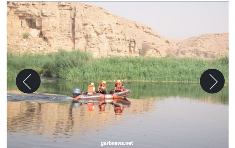 مدني الرياض. البحث عن شخص يشتبه سقوطه في مجرى وادي الحائر