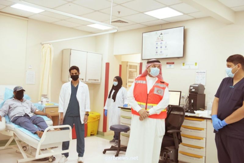 هيئة الهلال الأحمر بمحافظة جدة  بالتعاون مع مستشفى شرق جدة  يفعلان اليوم  العالمي للتبرع بالدم