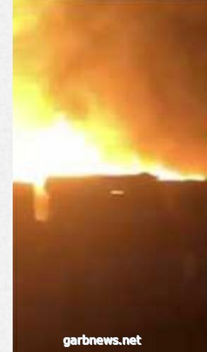 حريق ضخم يلتهم 3 آلاف سيارة في ميناء عبد الله بالكويت