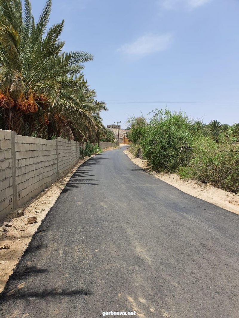 بلدية الحازمي تستكمل  مشروع سفلتة الطرق والشوارع بمركز القوباء