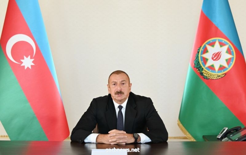 الرئيس الأذربيجاني السيد إلهام علييف يوجه النداء إلى الشعب