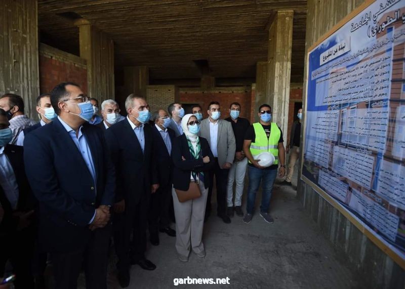 رئيس الوزراء يتفقد مشروع إنشاء مستشفى الطوارئ بجامعة كفر الشيخ