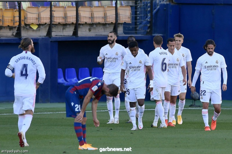 ريال مدريد يتغلب على ليفانتي بثنائية