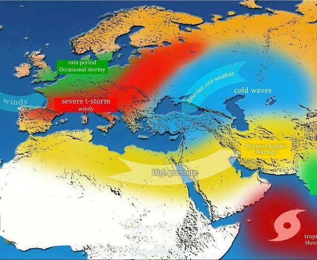 استقرار في الأحوال الجوية مى مصر وليبيا والسعودية خلال الأيام القادمة.