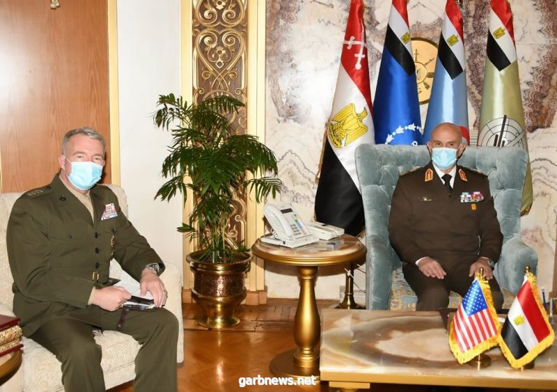 رئيس أركان حرب القوات المسلحة المصرية يلتقى قائد القيادة المركزية الأمريكية