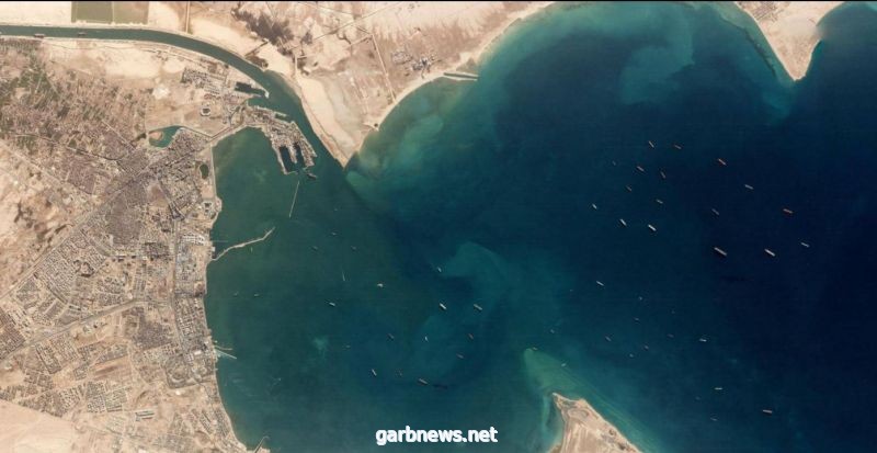 ازدحام مروري في قناة السويس..أقمار اصطناعية ترصد 200 سفينة