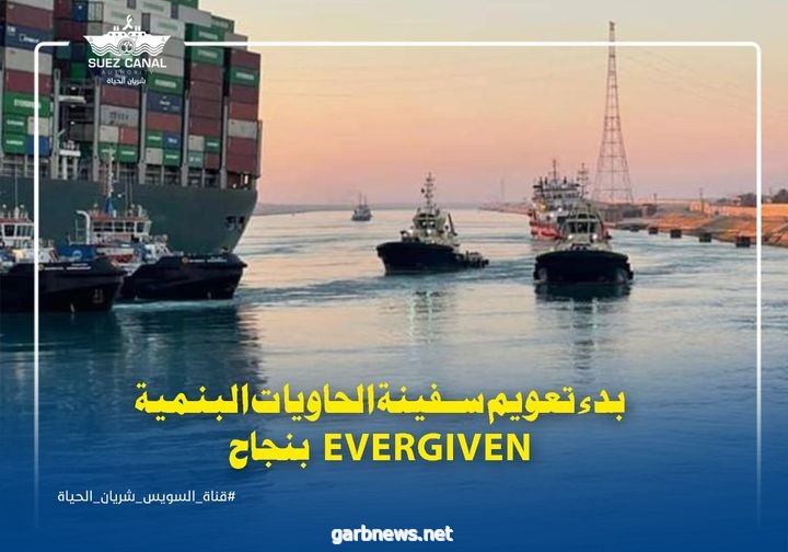 المصريون نجحوا اليوم في إنهاء أزمة السفينة الجانحة بقناة السويس رغم التعقيد الفني الهائل