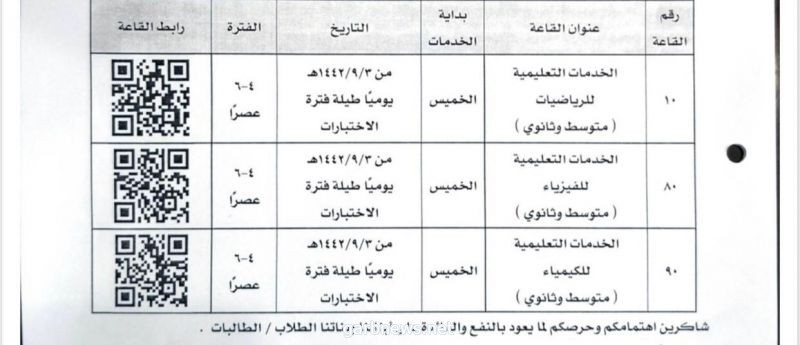 تعليم مكة يُطلق مبادرة " الخدمات التربوية المرئية " طيلة أيام الاختبارات