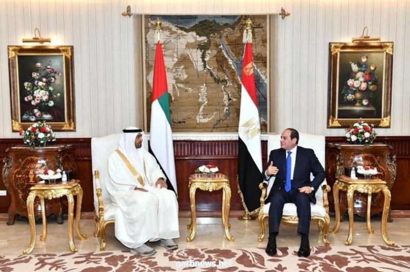 الرئيس السيسي يؤكد حرص مصر على الاستمرار في تعزيز التعاون الثنائي مع #الإمارات
