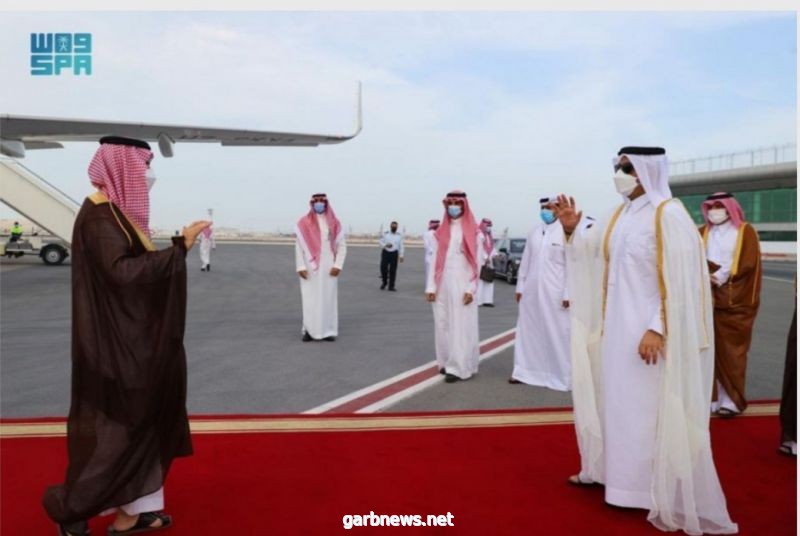 سمو وزير الخارجية يصل الدوحة