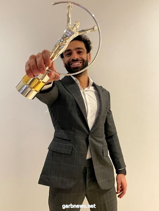 النجم المصري محمد صلاح يفوز بجائزة لوريوس للإلهام الرياضي لعام 2021