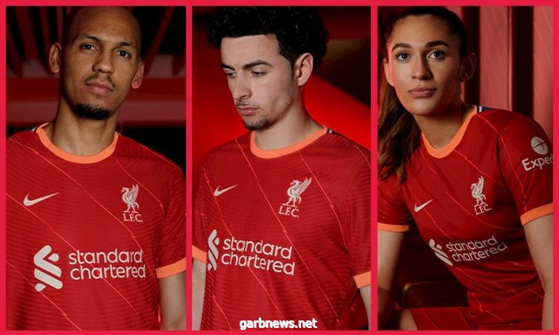 ليفربول يكشف عن القميص الأساسي وطاقم التدريبي لموسم 2021-22