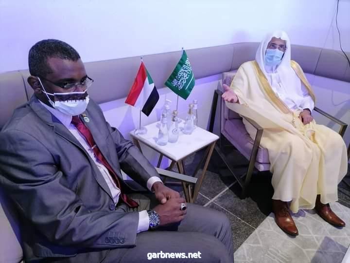 وزير الشؤون الإسلامية يستقبل  وزير الشؤون الدينية والأوقاف بجمهورية السودان