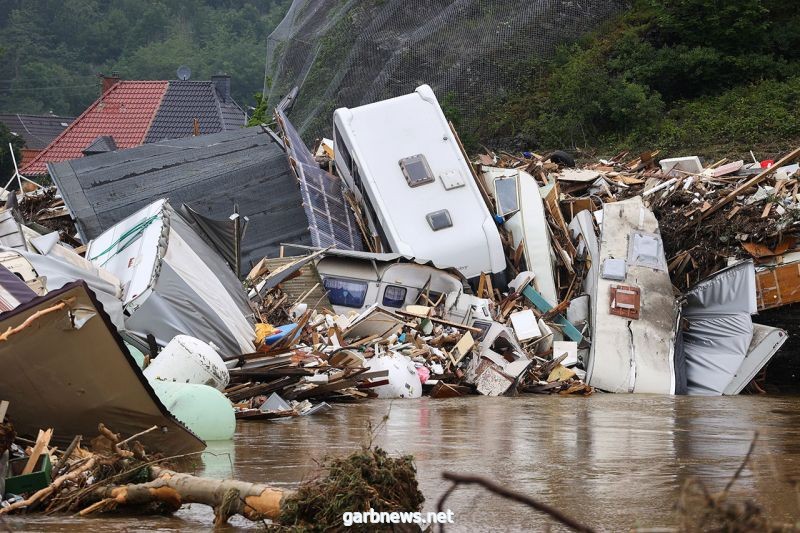 ,وفاة 180 شخصاً  جراء الفيضانات في ألمانيا