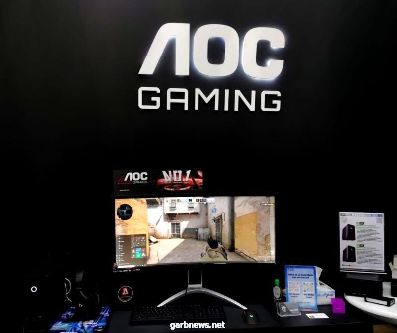 "AOC"  تبهر زوارها بغرفة ألعاب خاصة في أسبوع جيتكس للتقنية 2021