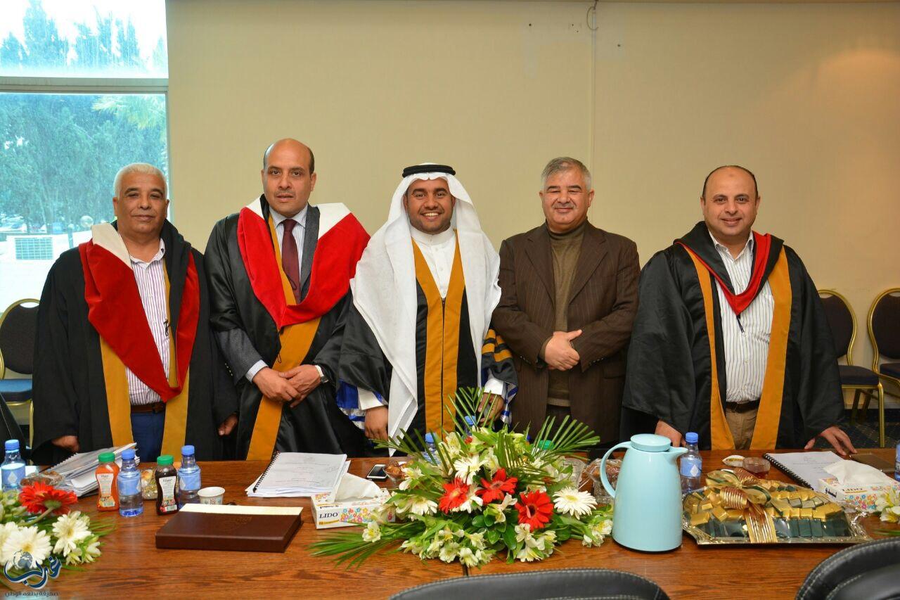 السكرتير أول بسفارتنا في عمّان "العنزي" يجتاز درجة الماجستير من الجامعة الاردنية