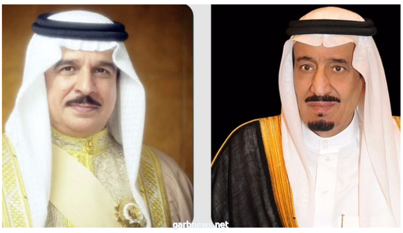 خادم الحرمين يتلقى اتصالاً من ملك البحرين هنأه خلاله بقرب حلول عيد الفطر المبارك