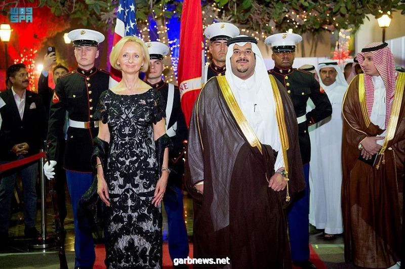 سمو نائب أمير الرياض يُشرِّفُ حفل سفارة الولايات المتحدة الأمريكية لدى المملكة بمناسبة ذكرى اليوم الوطني لبلادها.